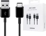 Samsung Official EP-DG930 USB-A to USB-C Charging Cable 1.5M (2 Pack) - Black