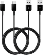 Samsung Official EP-DG930 USB-A to USB-C Charging Cable 1.5M (2 Pack) - Black - Image 2