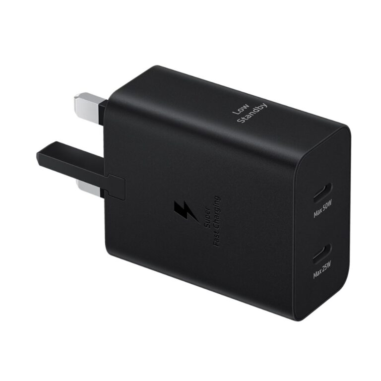 Samsung-50W-PD-Duo-Power-Adapter-with-5A-USB-C-Cable-3-768x768-1 Samsung 50W Power Adapter Duo Cable USB-C 1.8M Black - Image 3