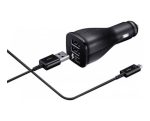 Samsung Car Adapter Dual Port (Fast Charge) 15W includes Micro-USB Cable Black - Image 2