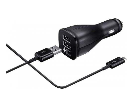 samsung-avtopolnilec-ep-ln920bbe--0 Samsung Car Adapter Dual Port (Fast Charge) 15W includes Micro-USB Cable Black - Image 2