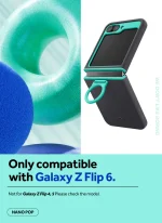 Caseology Samsung Galaxy Z Flip 6 Case Nano Pop [Finger Ring Grip] - Prune Charcoal - Image 5