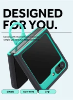 Caseology Samsung Galaxy Z Flip 6 Case Nano Pop [Finger Ring Grip] - Prune Charcoal - Image 4