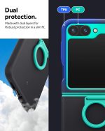 Caseology Samsung Galaxy Z Flip 6 Case Nano Pop [Finger Ring Grip] - Prune Charcoal - Image 3