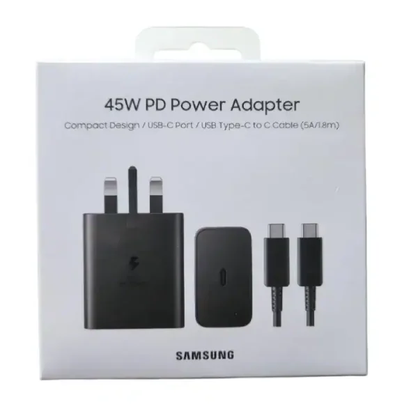 Samsung 45W PD USB-C Adapter with C-C Cable (5A 1.8m)