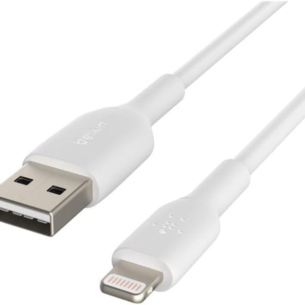 Belkin USB-A Cable with Lightning Connector White