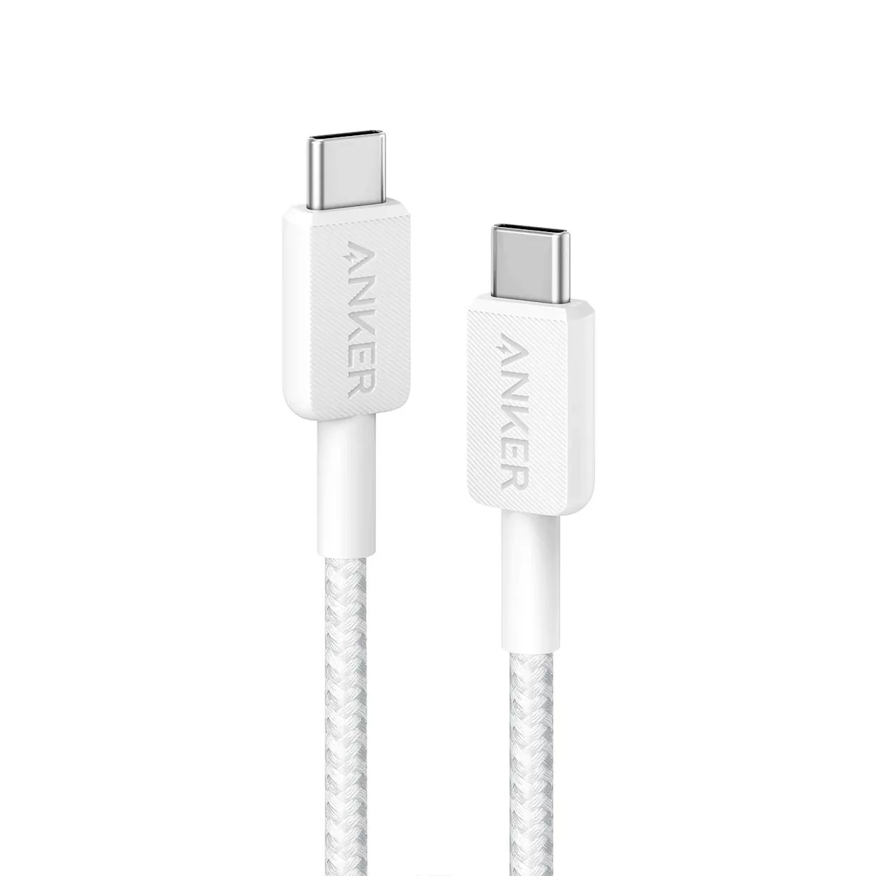 Anker-322-C-C-wht-01.jpg Anker 332 USB-C TO USB-C Cable (3ft Braided) - Image 1