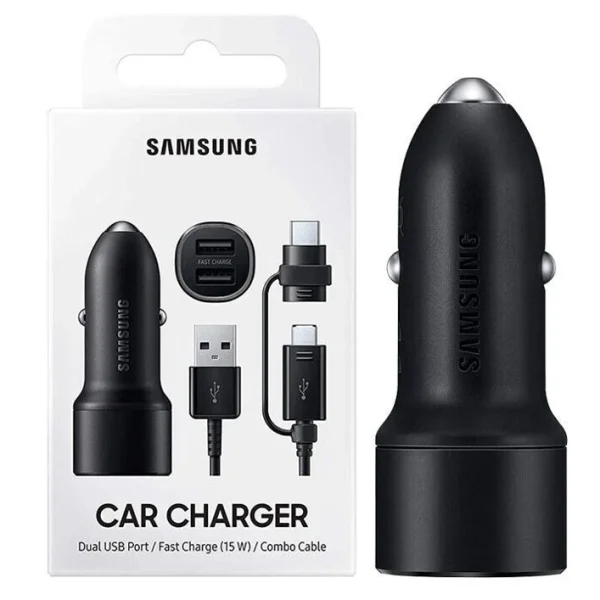 Samsug Fast Car Charger 15w Dual Port